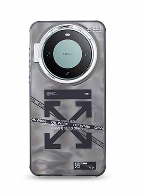适用于华为P70/p60个性OW潮牌箭头mate60pro防摔时尚荣耀100/90/80潮流高级灰mate50/40/30pro个性简约保护壳