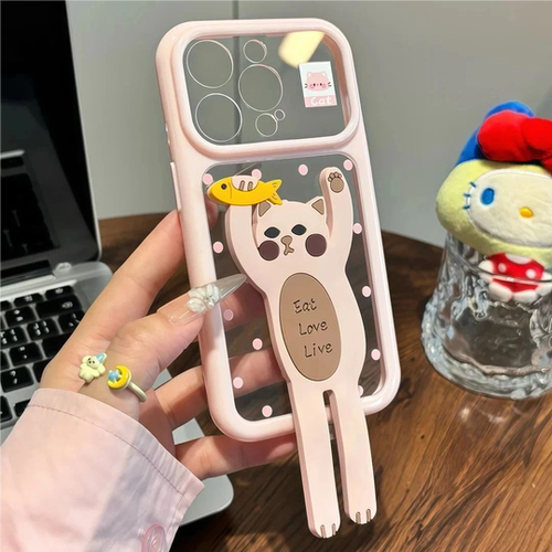 趣味可爱小动物合集搞怪支架适用苹果17ProMax手机壳iphone17全包16pro创意15/14plus卡通13小众12简约保护套