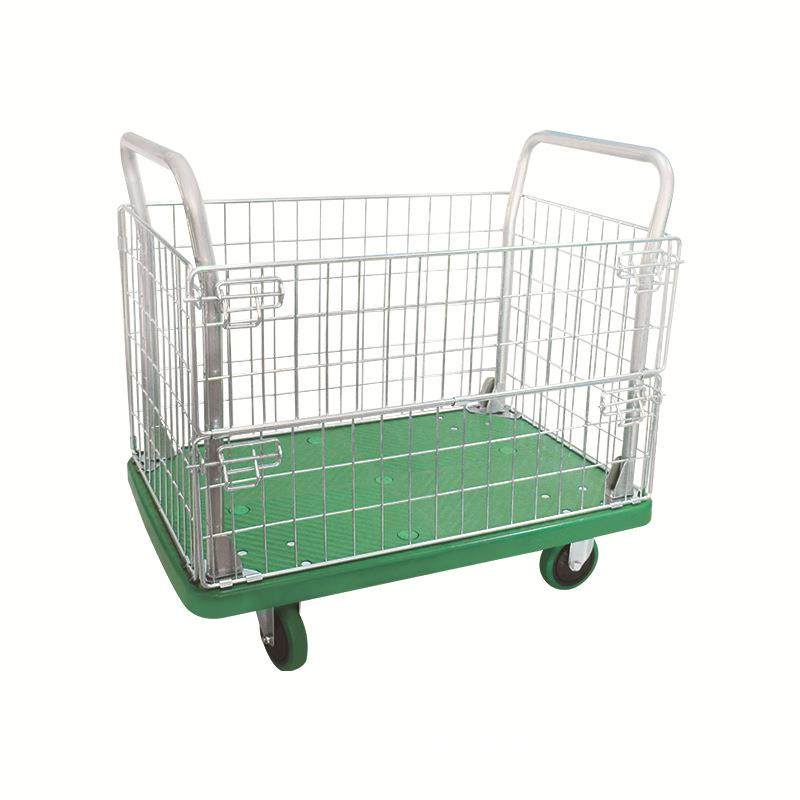 绿色面板固定围栏网车静音网格推车仓库搬运车工具车拣货手推车,搬运/仓储/物流设备,其他起重搬运设备,淘宝优惠券,粉丝福利购,淘宝优惠卷