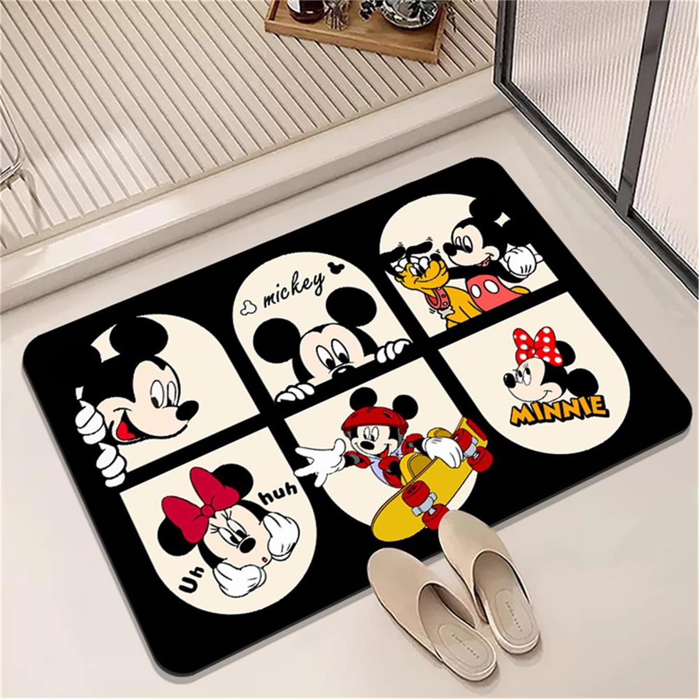 可爱卡通硅藻泥浴室地垫厕所脚垫