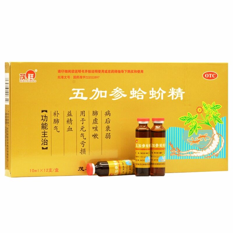 【茂祥】五加参蛤蚧精10ml*12/支