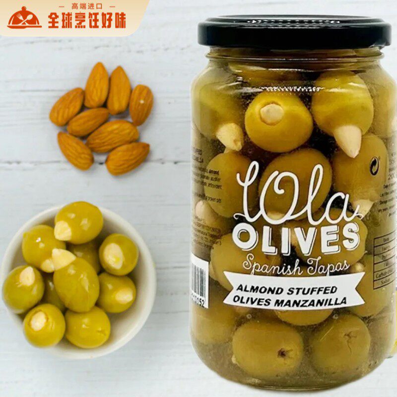 ALMOND STUFFED OLIVE 西班牙进口杏仁夹心青橄榄350g