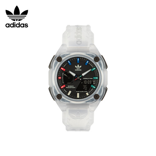 adidas户外冒险防水石英手表