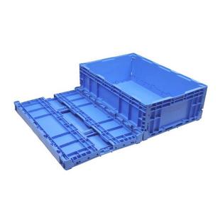 周转箱塑料箱PP料蓝色灰色周转箱 S806塑料折叠箱可折叠式