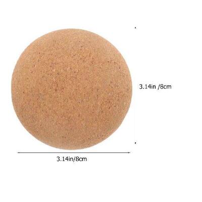 Cork Fascia Ball Yoga Supplies (diameter 8cm) Practical