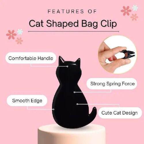2pcs Cute Food Sealing Clips Cartoon Note Holders