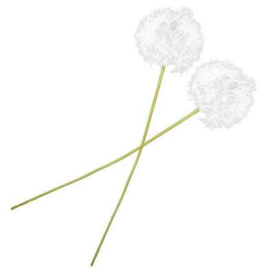 2 Pcs Fake Flowers Decor Artificial Dandelion Decoration