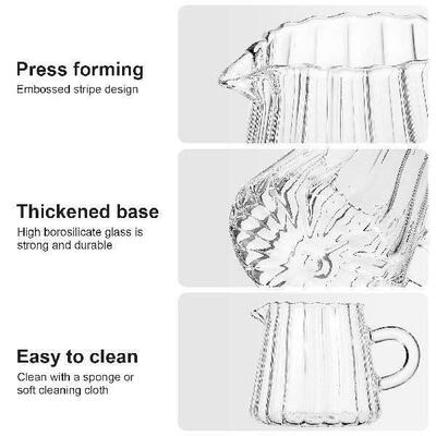 Water Bottle Small Milk Jug Clear Cup Syrup Pitcher Frother