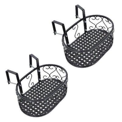 2Pcs Metal Flowerpot Rack Durable Bonsai Shelf Modern