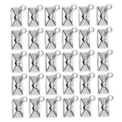 30pcs Antique Silver Finished Love Letter Charm Pendant For