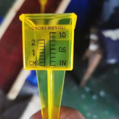 3/4x1/2inch Plastic Portable Rain Gauge/Sprinkler Wide