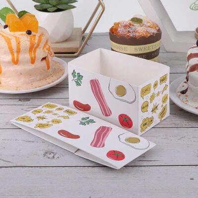 20 PCS Breakfast Sandwich Boxes Cake Containers Food