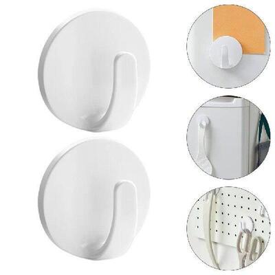 2 Pcs Hook Refrigerator Magnetic Paste Kitchen Fridge Hooks