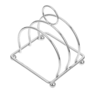 Stainless Steel Bread Rack Holder Toast Display Grid Frame