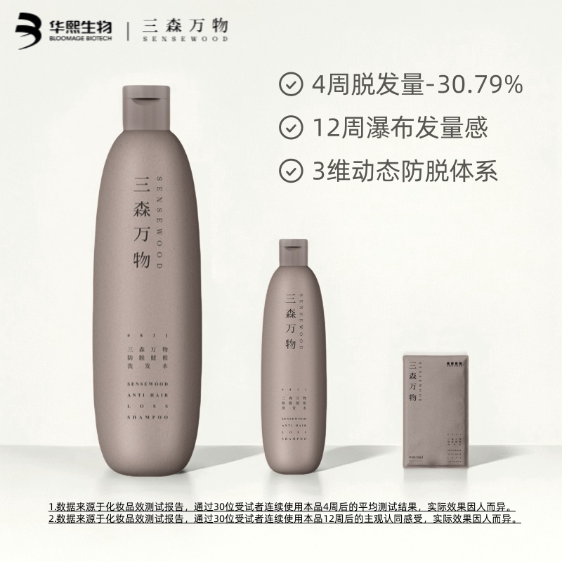 华熙生物三森万物防脱洗发水图片
