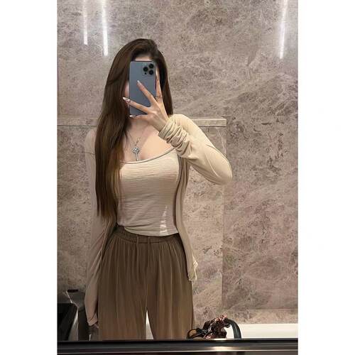 开衫软糯外搭 防晒三色开衫女显瘦薄款 CS-3STT1001