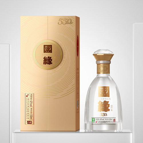 今世缘国缘双开白酒42度550ml*1
