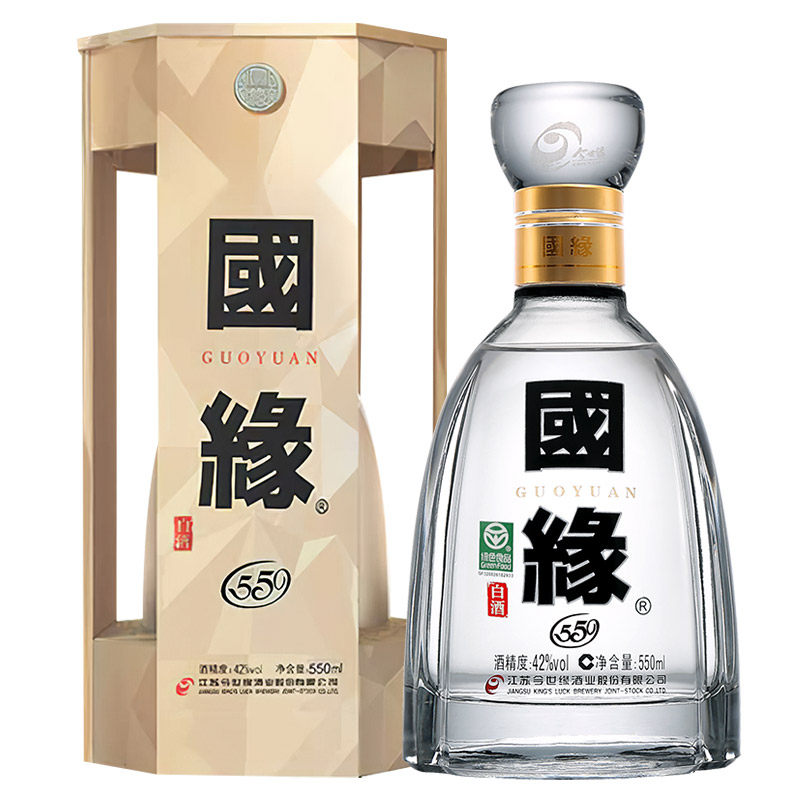 今世缘国缘四开白酒42度550ml*1