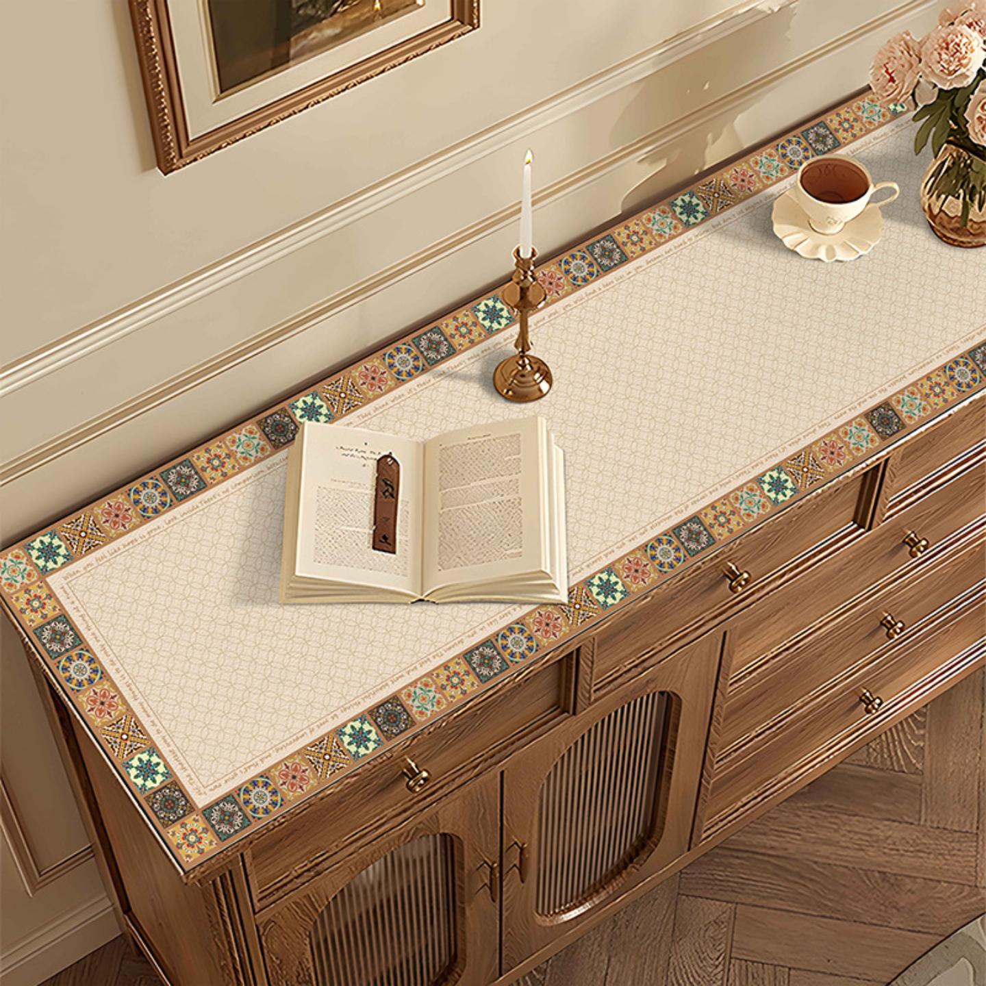 美式复古轻奢高级感餐边柜双面