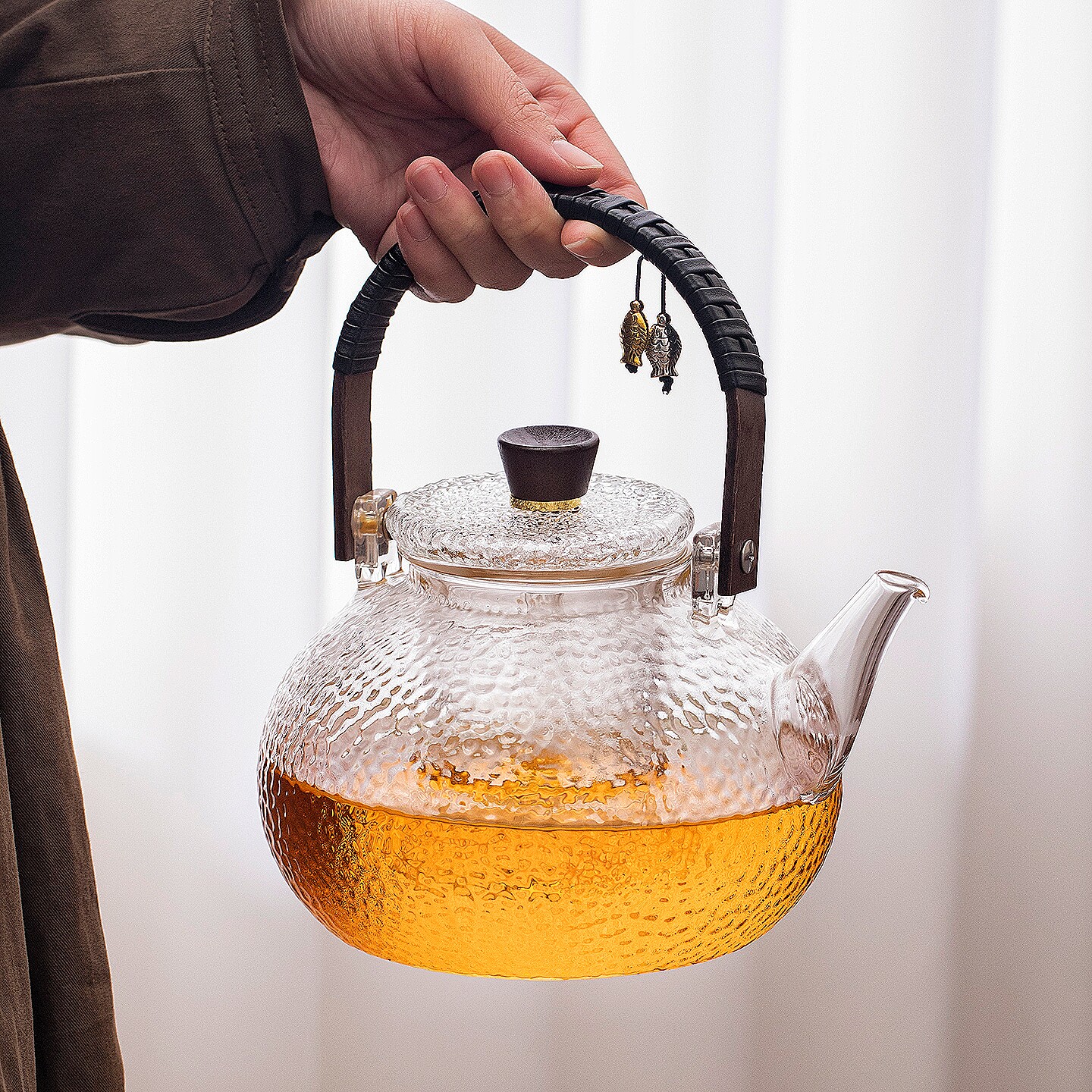 高硼硅玻璃茶壶加厚耐高温茶具图片