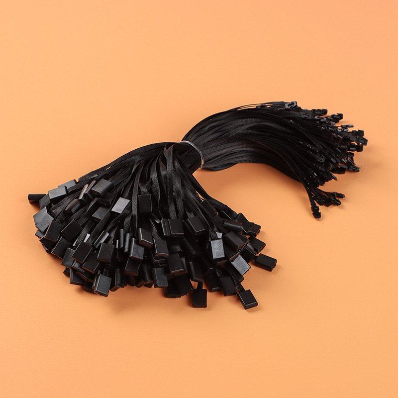 服装吊牌挂绳丝带方扣一次性现货吊粒黑白缎带双插单插通用吊卡绳,纺织面料/辅料/配套,吊粒/吊牌,淘宝优惠券,粉丝福利购,淘宝优惠卷