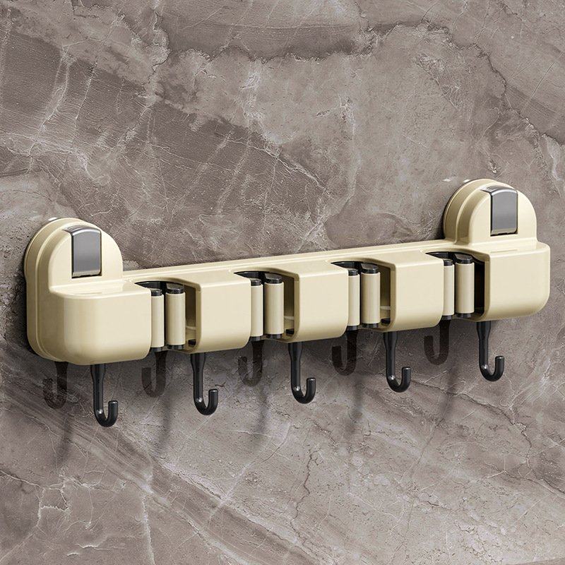 免打孔吸盘拖把夹挂钩浴室卫生间墙上收纳扫把拖把壁挂多功能挂架,家庭/个人清洁工具,粘钩,淘宝优惠券,粉丝福利购,淘宝优惠卷