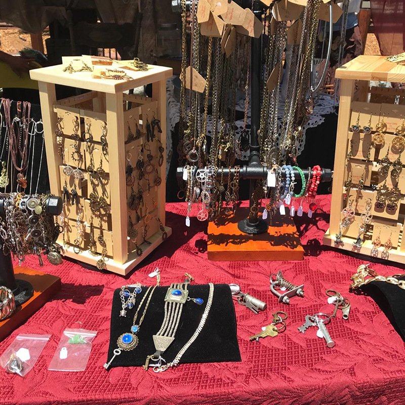 跨境代发耳环项链展示架多层旋转木制首饰架珠宝耳环挂架饰品收纳,住宅家具,家用陈列柜,淘宝优惠券,粉丝福利购,淘宝优惠卷