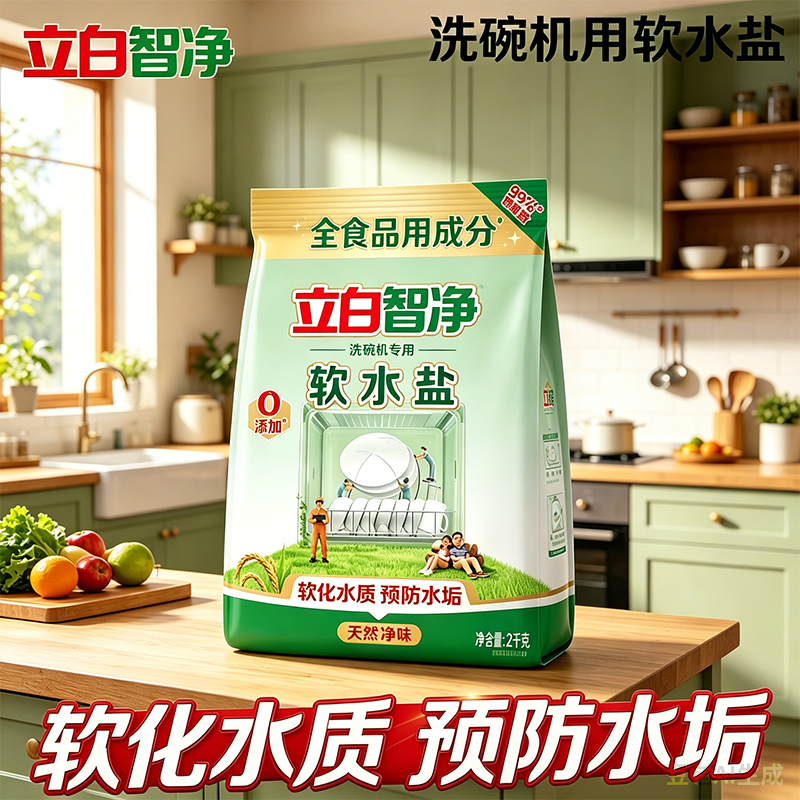 立白智净软水盐防止水垢去水质保护机体厨房洗碗机专用洗涤剂正品