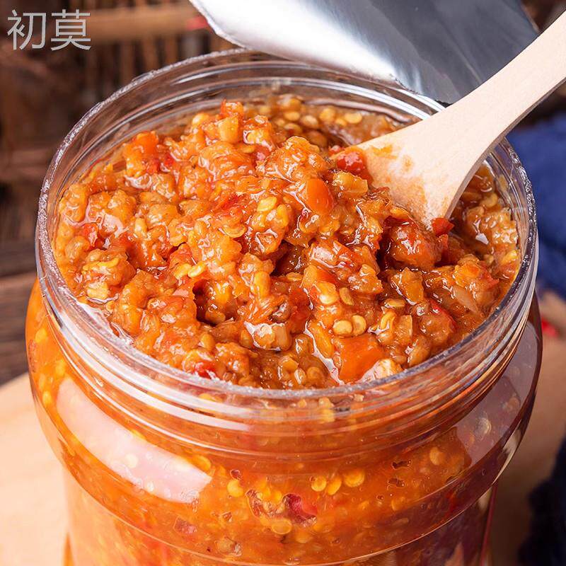江西赣州寻乌特产 羊角园七婶小米辣椒酱750克下饭菜朝天椒手工