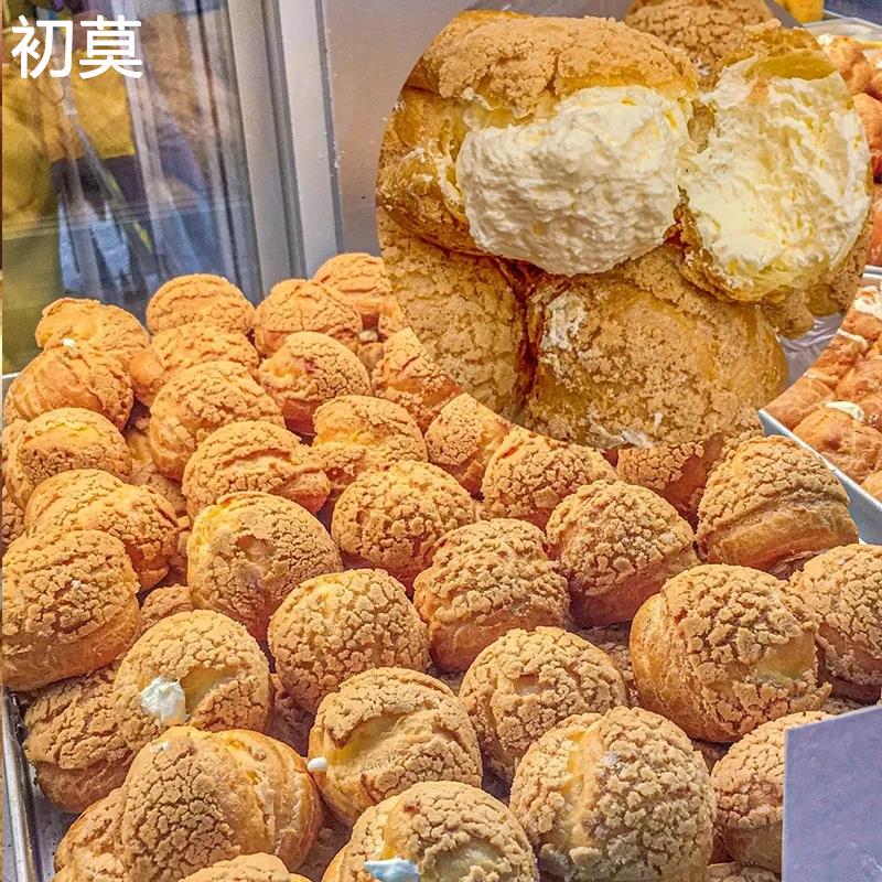 爆浆泡芙夹心蛋糕整箱营养健康早餐奶油老式面包解馋小吃休闲食品