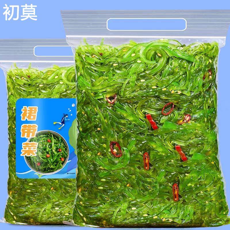 大连即食裙带菜丝袋装甜辣海带丝即食海白菜海草丝海藻沙拉凉拌菜