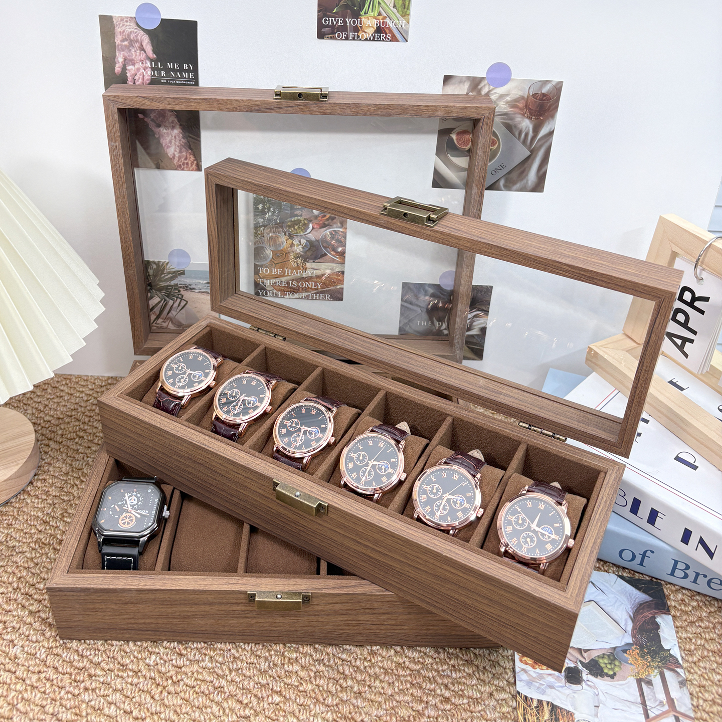 高档精致大容量防尘手表收纳神器