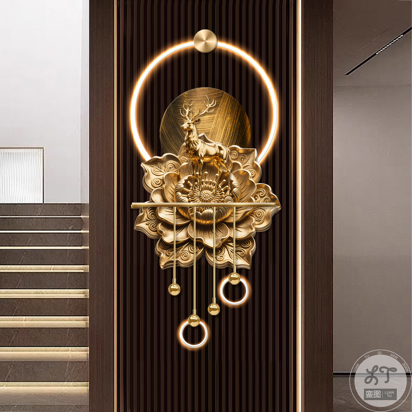 轻奢玄关装饰画入户走廊过道挂画