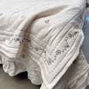 重工刺绣大花边床品套件床盖款 绗缝四件套多功能被套可套被芯四季