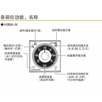 时间继电器H3BA-N8H H3BA-N BA-8 AC220 H3CR-A8 DC24V