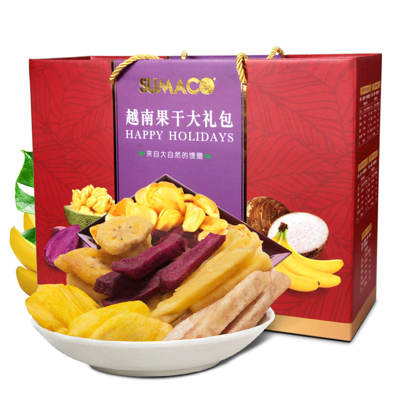 越南进口新鲜水果干 SUMACO素玛哥综合蔬果干大礼包100g*6袋/提