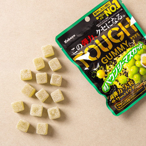 日本进口Kabaya卡巴耶阳光玫瑰葡萄味软糖网红脆皮糖果休闲小零食
