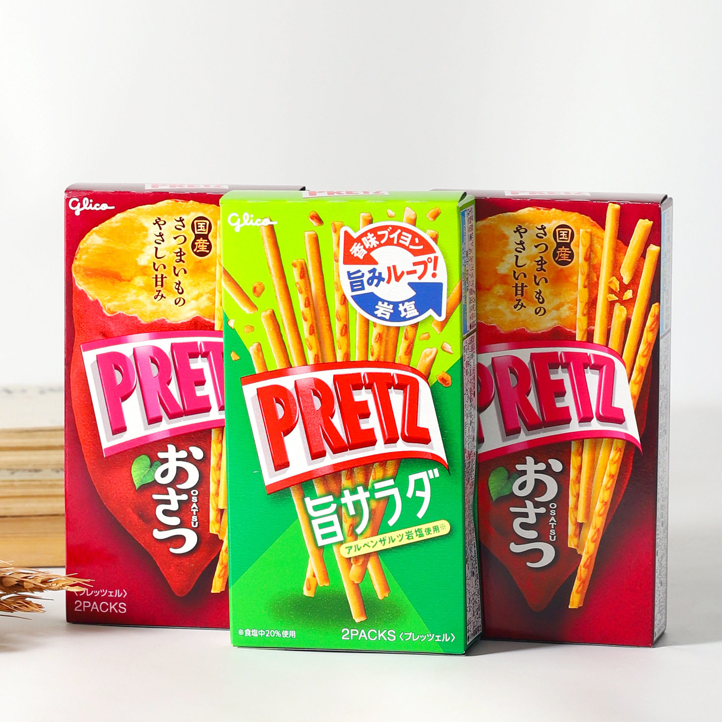 日本进口格力高沙拉红薯味饼干棒网红办公室追剧解馋休闲零食小吃
