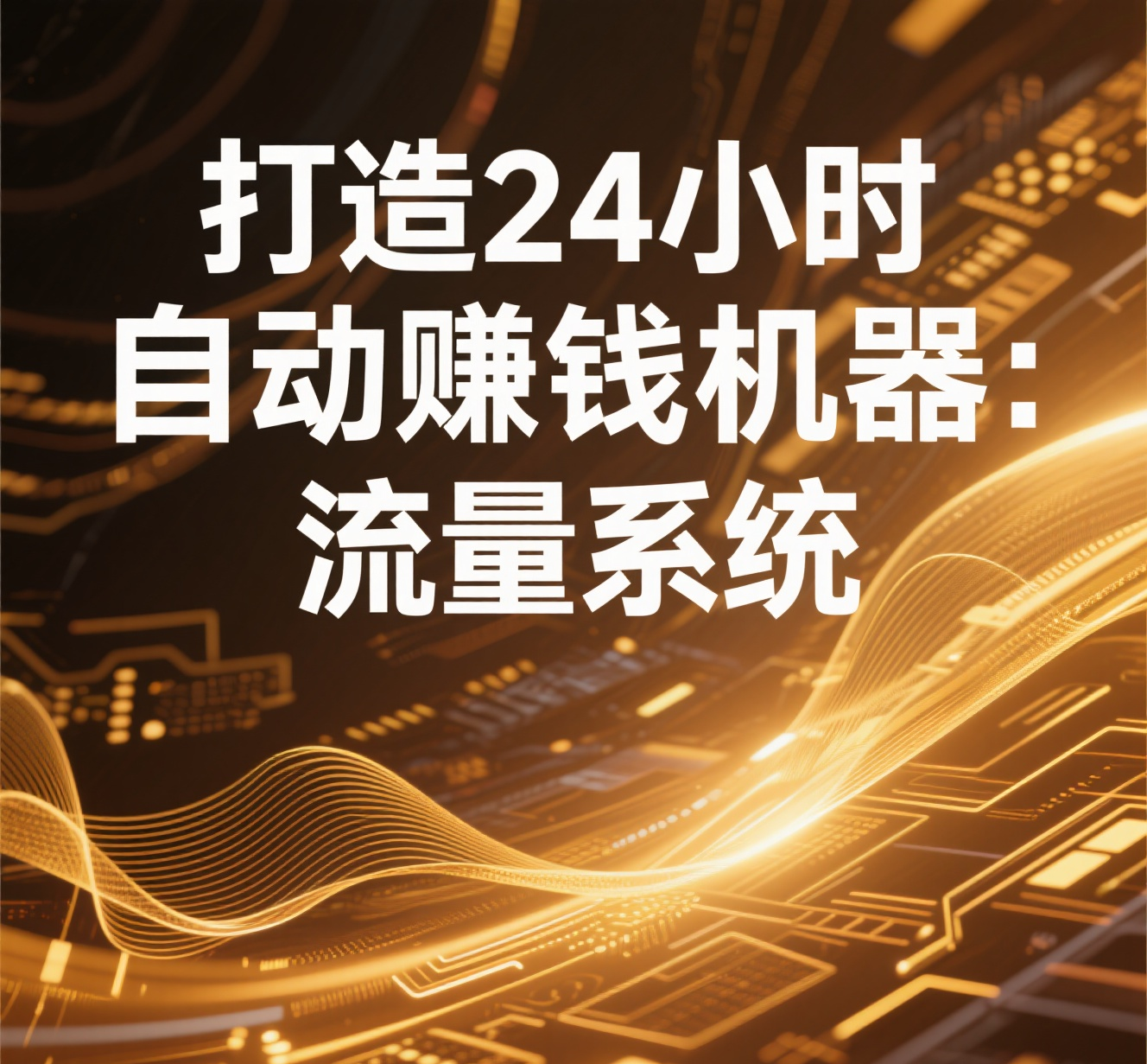 打造24小时自动赚钱机器：流量系统