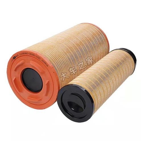 K2652空滤PU适配C27800解放500马力新款J6P空气滤芯滤清器185