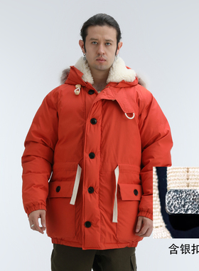 男登山羽绒服冬女复古户外防风保暖800蓬90鹅绒 非Nigel Cabourn