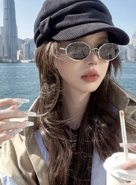 Fakem椭圆超轻钛曲奇镜compas防紫外线墨镜偏光太阳镜配近视30925