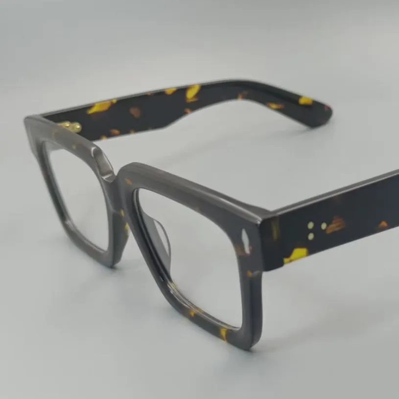 2026方形框架跨境新款速通板材眼镜架复古镜框平光玳瑁纹可配老花