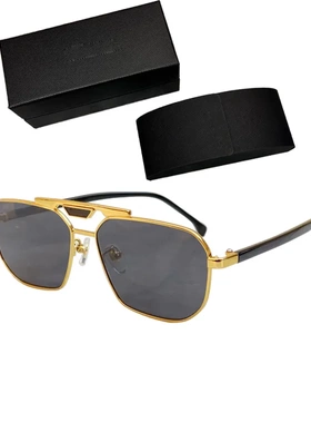 欧美潮男女太阳眼镜范爆款墨镜方形UV400金属经典复古太阳镜 58y