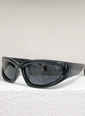 25欧美韩版潮新板材嘻哈太阳镜潮男可配度数护目镜风镜复古墨镜女