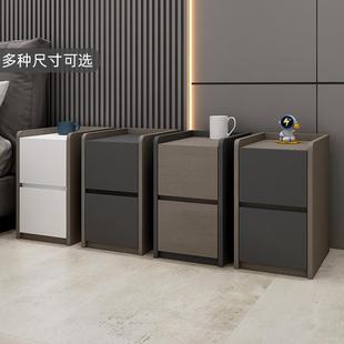 cxy全实木板床头柜咖啡色迷你小型极窄款 40公分卧室30cm宽