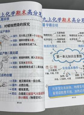 初中九年级化学学霸知识
