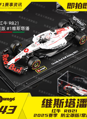 【红牛RB21】比美高1:43车模 维斯塔潘 日本站/巴林站