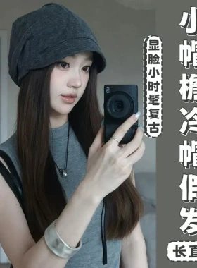 日系复古堆堆帽子女款2026新款显脸小百搭包头帽素颜氛围感渔夫帽