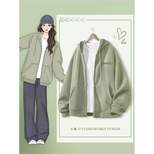 棉致卫衣外套女士秋装2025新款秋季上衣秋款女装春秋款初中生开衫